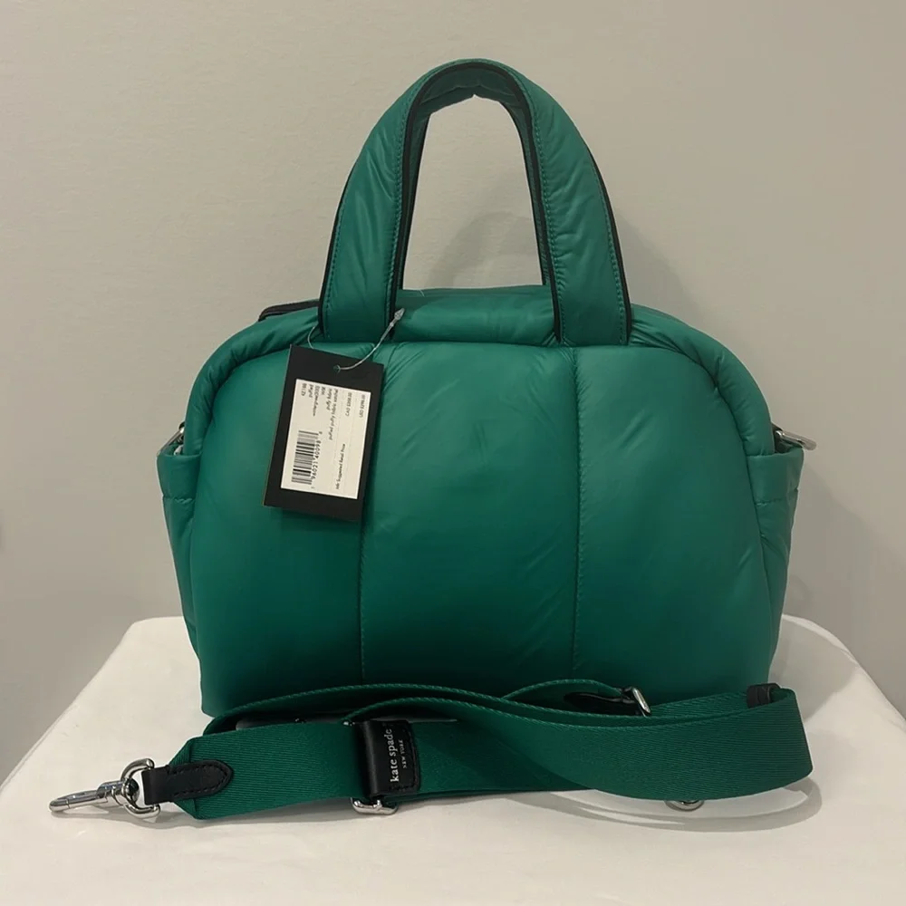 Kate Spade Puffed Puffy Satchel Wintergreen